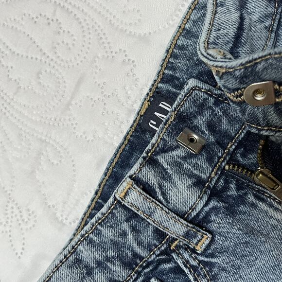 Gap Stretch High Waist Jean Shorts Size 6 - Picture 4 of 6